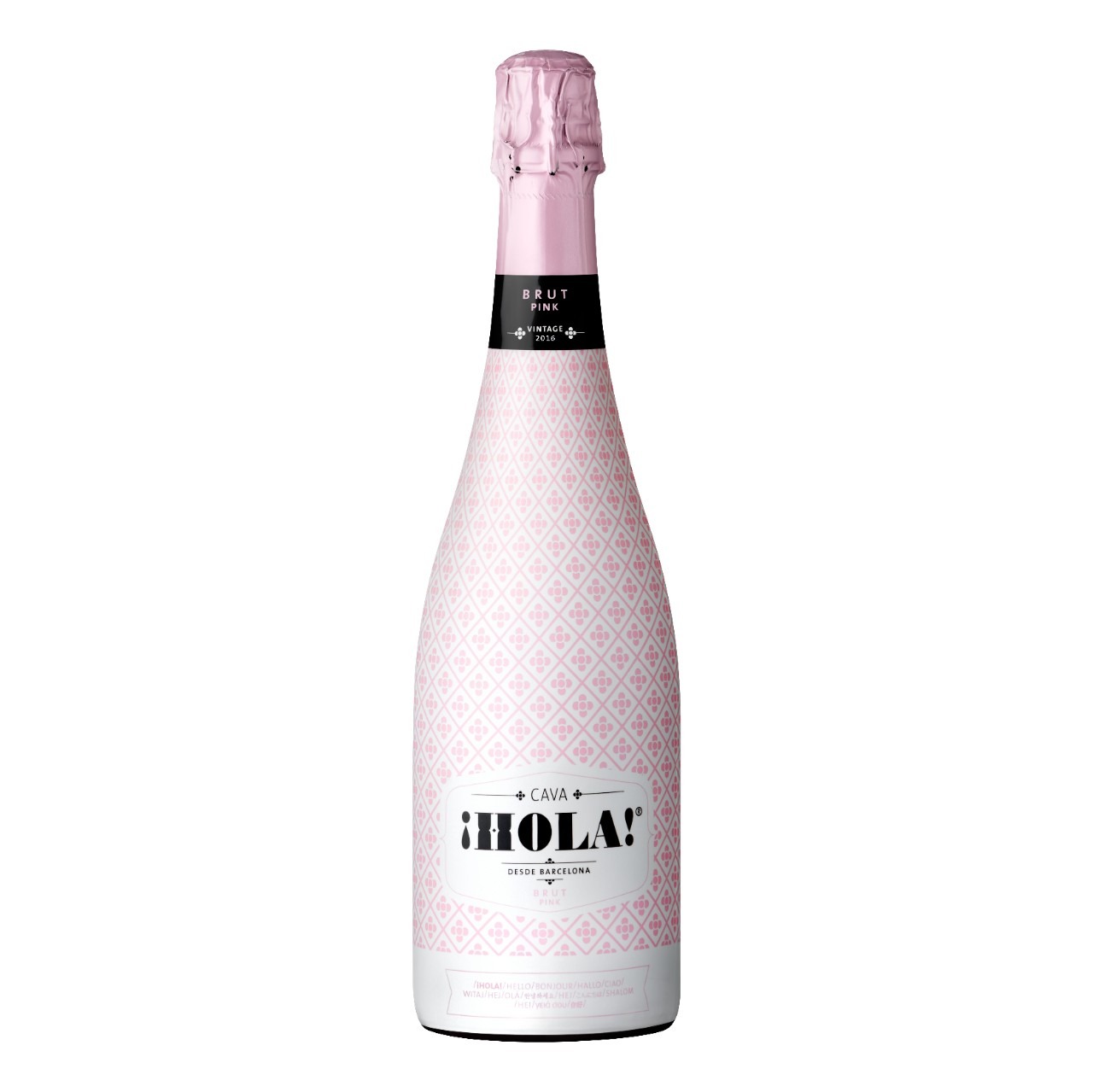 Игристая розовая кава. Шампанское Cava Hola. Cava Hola Brut Pink. Кава Ола брют Пинк. Cava шампанское брют розовое.